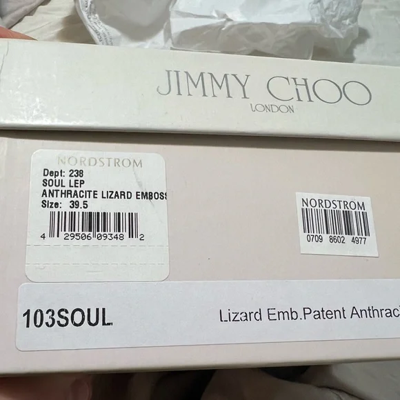 JIMMY CHOO Embossed Lizard Pumps - Picture 13 of 16